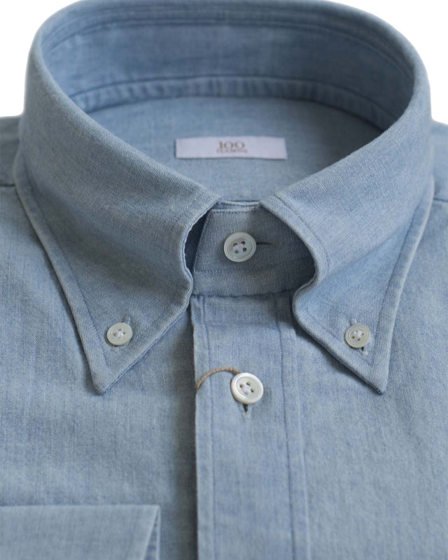 Gold Line | Japanese Chambray | Mid Wash Blue