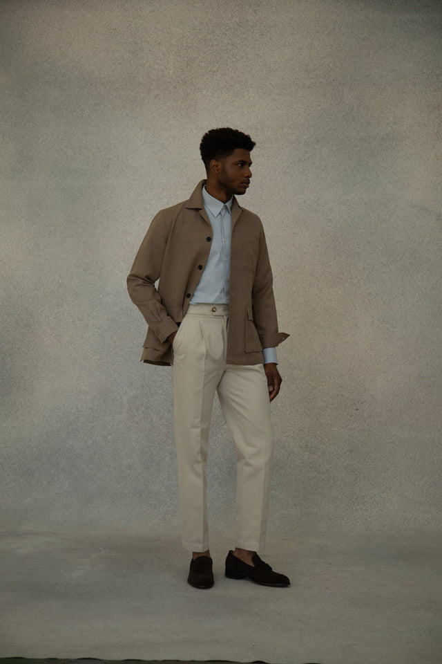 Traveler's Jacket | Solbiati Linen | Beige