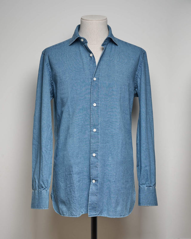 Gold Line | Japanese Chambray | Mid Wash Blue
