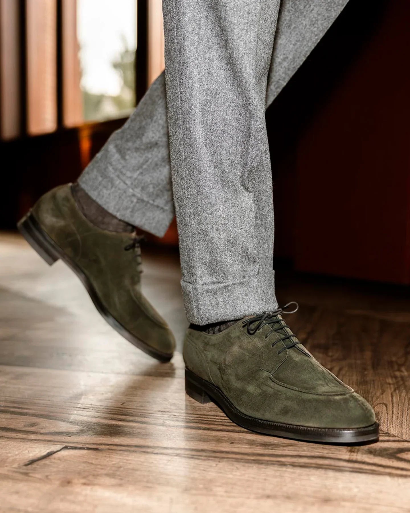 The Hand - Edward Green Dover Moss Suede 11.5 The Hand - Edward Green Dover Moss Suede 11.5