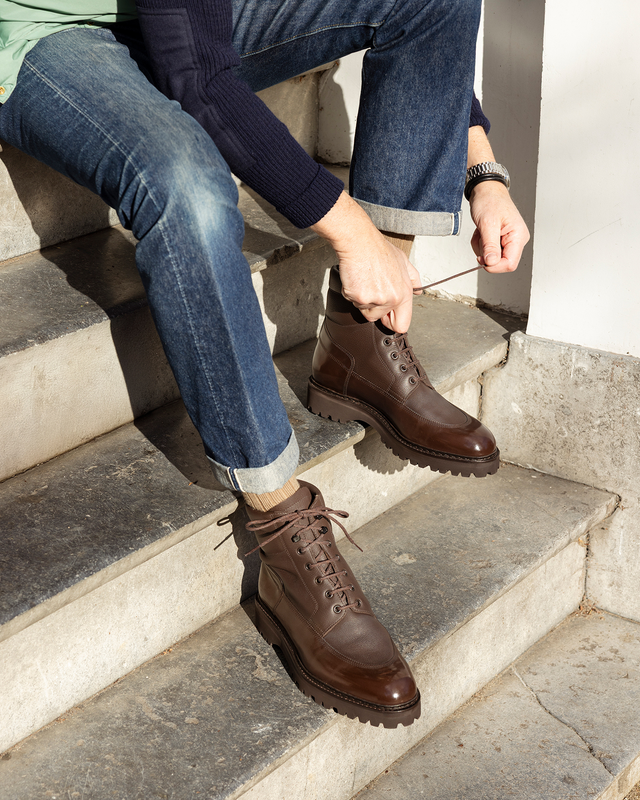 Peak | Calf & Grain | Dark Brown