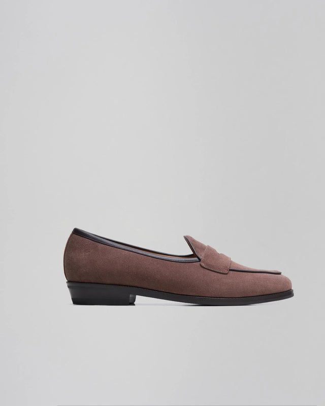 Baudoin & Lange - Sagan Classic Ivy | Suede | Taupe - Loafer