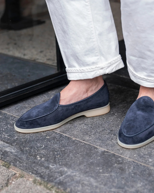 Baudoin & Lange - Stride | Suede | Midnight Navy - Loafer