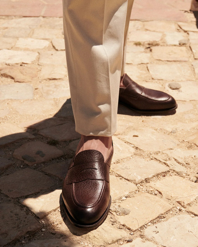 Edward Green - Piccadilly | Unlined | London Grain | Dark Brown - Loafer