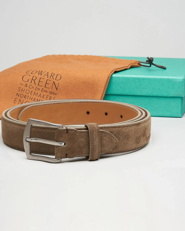 Belt | Suede | Mushroom