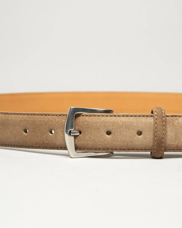 Edward Green - Belt | Suede | Oyster - Belts