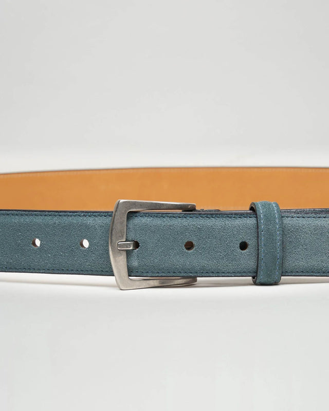 Edward Green - Belt | Suede | Aqua - Belts