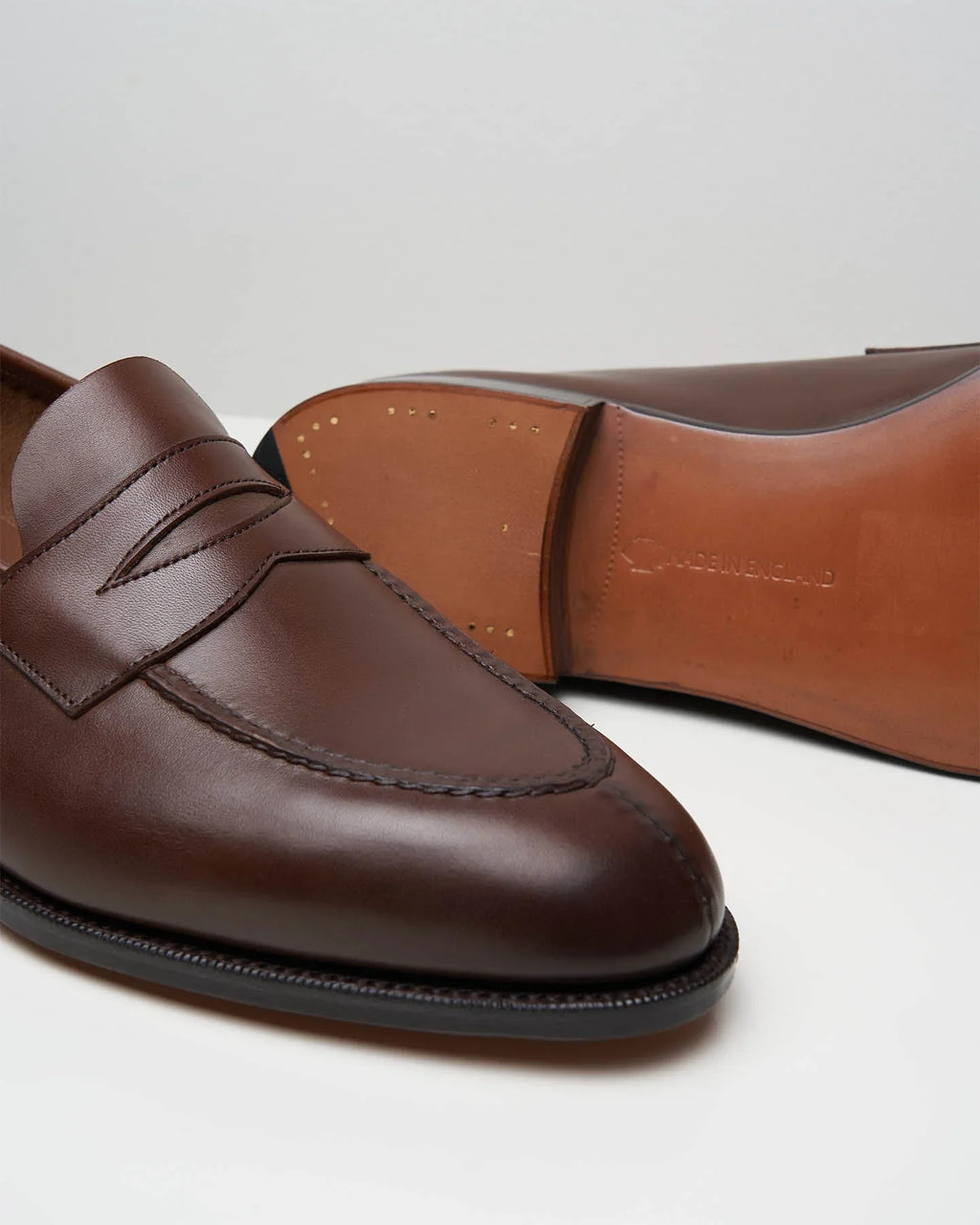 【EDWARD GREEN】希少 HARROW 9 1/2 ローファー The Hand – Edward Green Harrow Unlined Calf in Dark Oak Antique