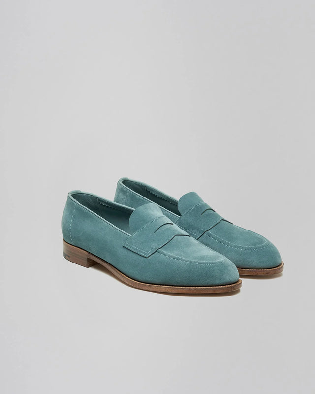 Edward Green - Piccadilly | Unlined | Suede | Aqua - Loafer
