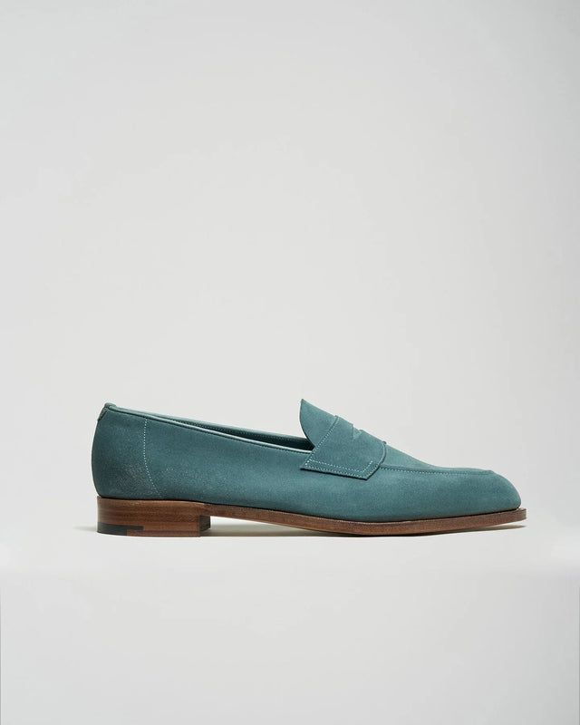 Edward Green - Piccadilly | Unlined | Suede | Aqua - Loafer