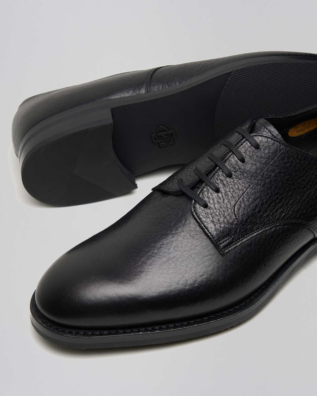Edward Green Whitworth shoe in black London Grain leather, alternate view