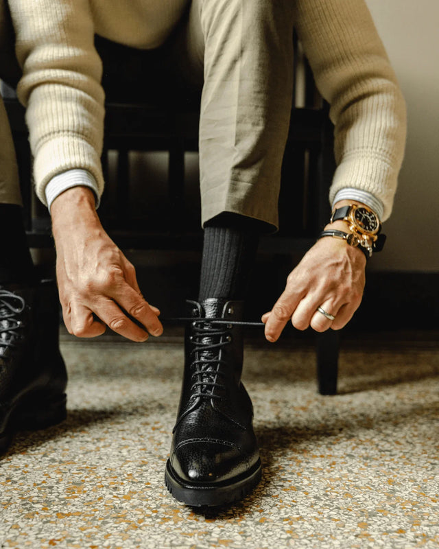 Gaziano & Girling - Urban Commando | English Grain | Black - Boots