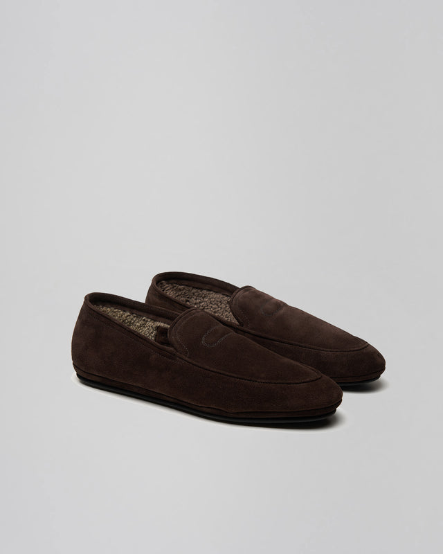 John Lobb Kingston slipper in Bruinn suede, alternate view