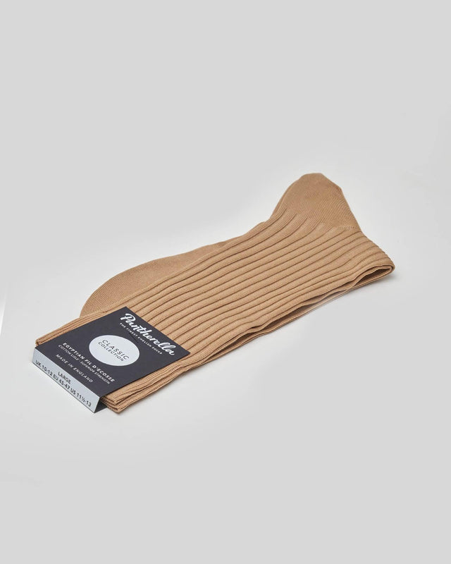 Pantherella - Sock | Danvers | Fil d'Ecosse | Light Khaki - Socks & Footlets