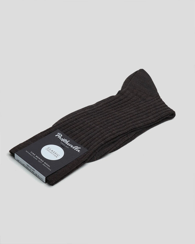 Sock | Laburnum | Merino Wool | Dark Brown