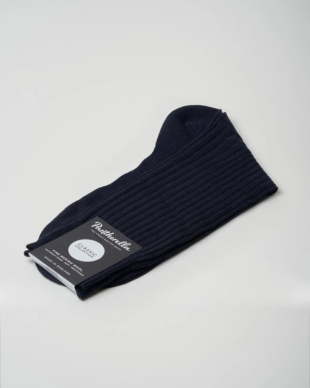 Pantherella - Sock | Laburnum | Merino Wool | Navy - Socks & Footlets