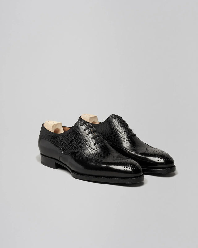 Saint Crispin's - Oxford Wingtip | Russian Grain | Black | 104FC - Lace-up