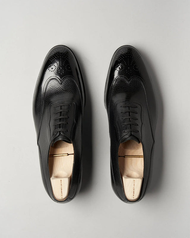 Saint Crispin's - Oxford Wingtip | Russian Grain | Black | 104FC - Lace-up