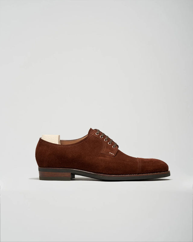Saint Crispin's - Derby Blucher | Suede | Deep Snuff | 520 - Lace-up