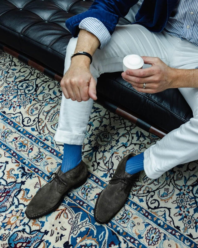 Saint Crispin's - Chukka | 524 | Suede | Greige | Norvegese - Lace-up