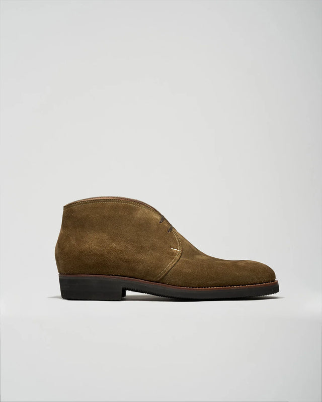 Saint Crispin's - Chukka | 524 | Suede | Olive Green - Lace-up