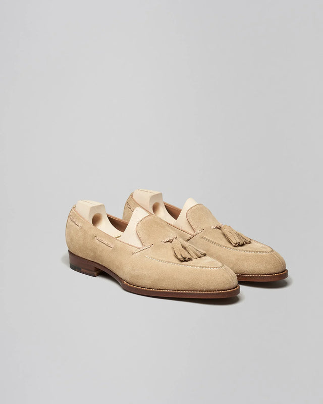 Saint Crispin's - Tassel Loafer | Suede | Cream | 642 - Loafer