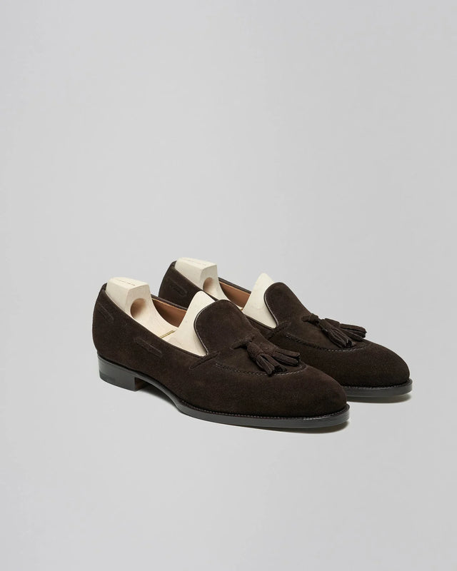 Saint Crispin's - Tassel Loafer | Suede | Dark Brown | 643 - Loafer