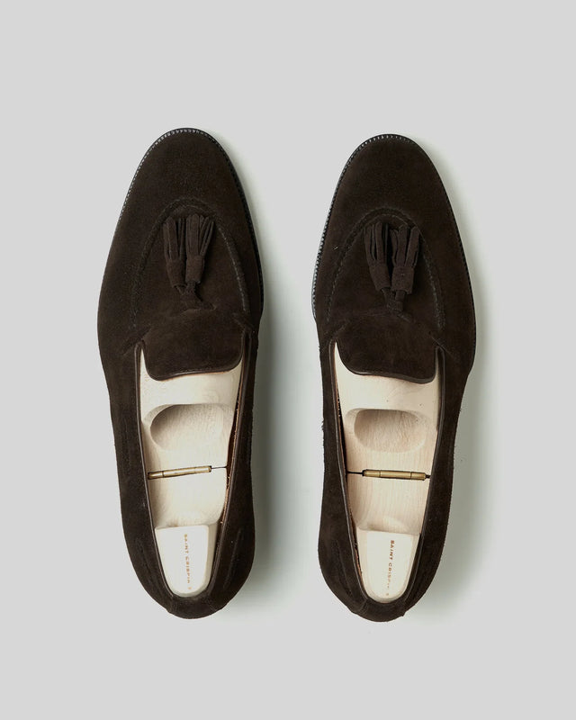 Saint Crispin's - Tassel Loafer | Suede | Dark Brown | 643 - Loafer