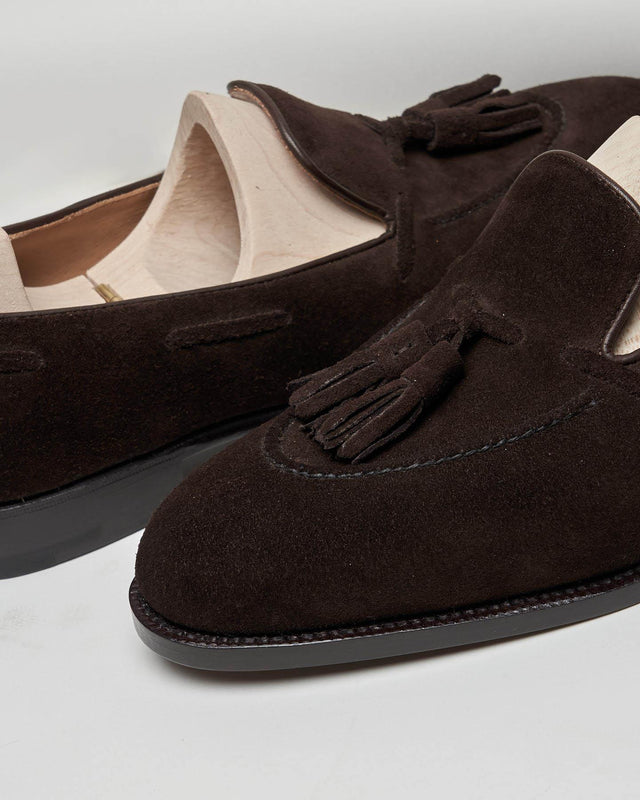 Saint Crispin's - Tassel Loafer | Suede | Dark Brown | 643 - Loafer