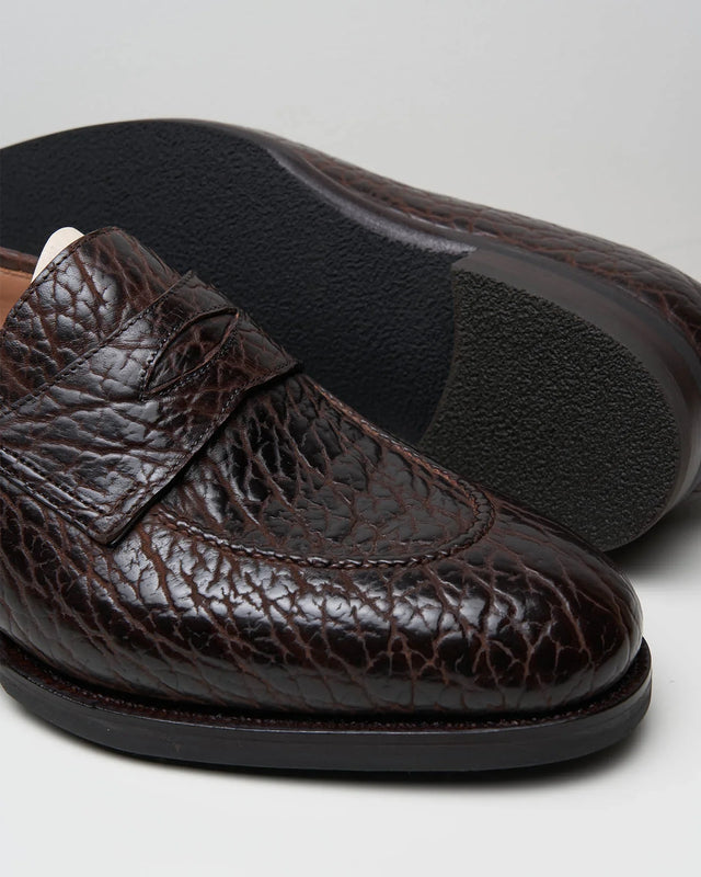 Saint Crispin's - Penny Loafer | Water Buffalo | Dark Brown | 539 - Loafer