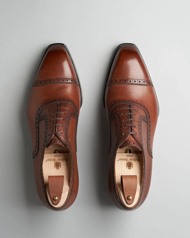 Stefano Bemer - Oxford Toecap | Arlington | Walnut | T6620Z1 - Lace-up