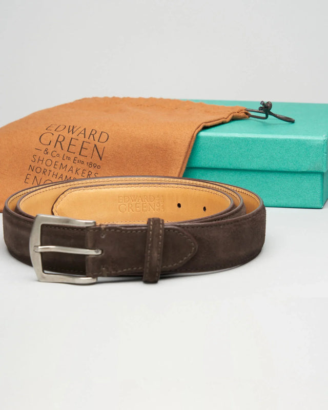 Edward Green - Belt | Suede | Espresso - Belts