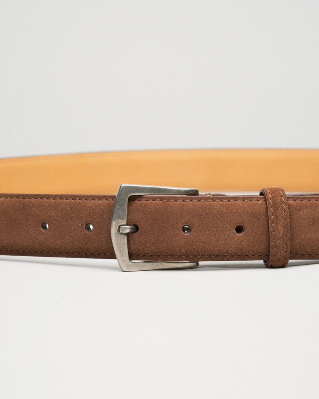 Edward Green - Belt | Suede | Raw Umber - Belts