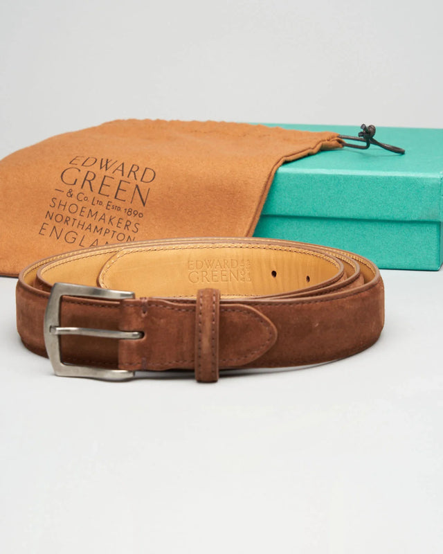 Edward Green - Belt | Suede | Snuff - Belts
