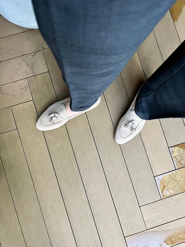 Edward Green - Belgravia | Unlined | Suede | Oyster - Loafer