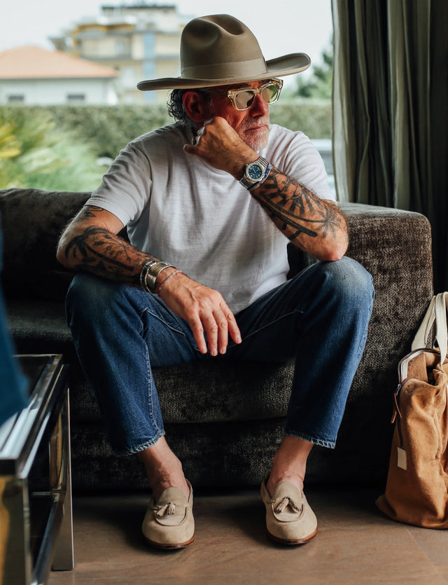 Edward Green - Belgravia | Unlined | Suede | Oyster - Loafer