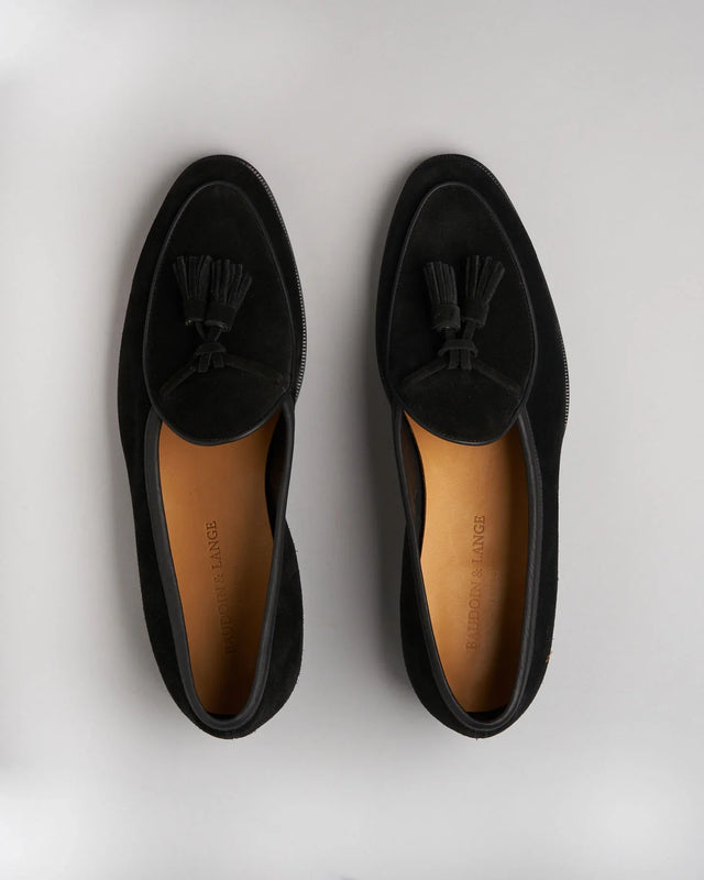 Baudoin & Lange - Seine | Suede | Black - Loafer