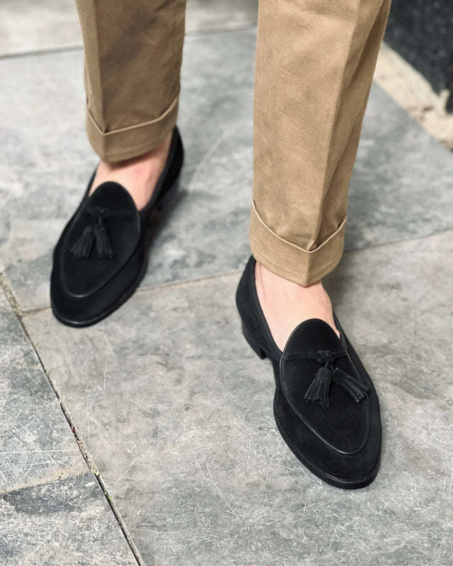 Baudoin & Lange - Seine | Suede | Black - Loafer