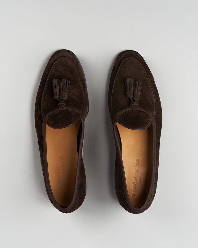 Baudoin & Lange - Seine | Suede | Dark Brown - Loafer