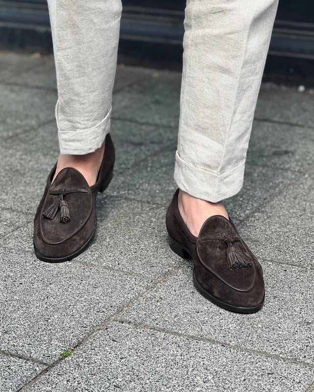 Baudoin & Lange - Seine | Suede | Dark Brown - Loafer