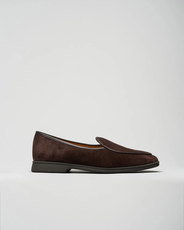 Baudoin & Lange - Stride | Suede | Dark Brown - Loafer