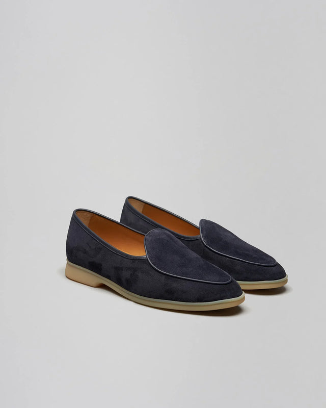 Baudoin & Lange - Stride | Suede | Midnight Navy - Loafer