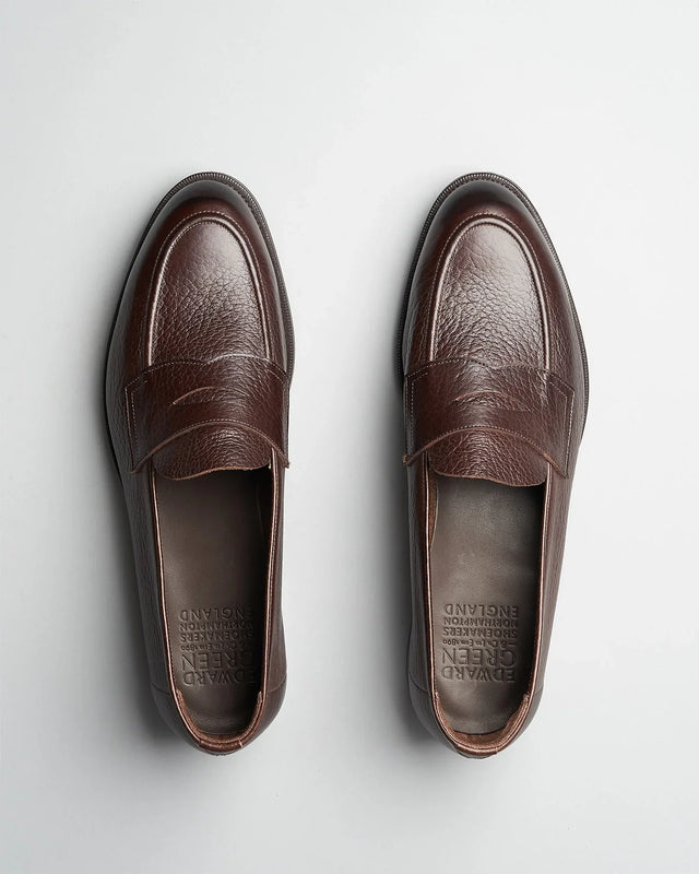Edward Green - Piccadilly | Unlined | London Grain | Dark Brown - Loafer