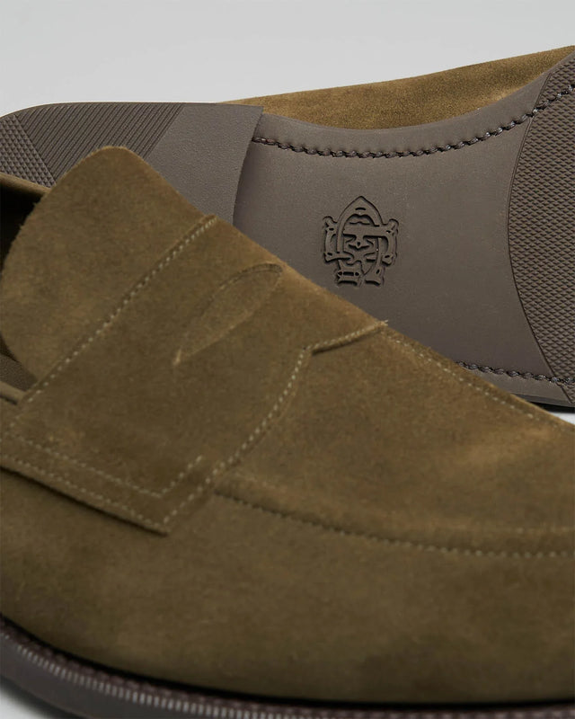 Edward Green - Piccadilly | Unlined | Suede | Army Green - Loafer