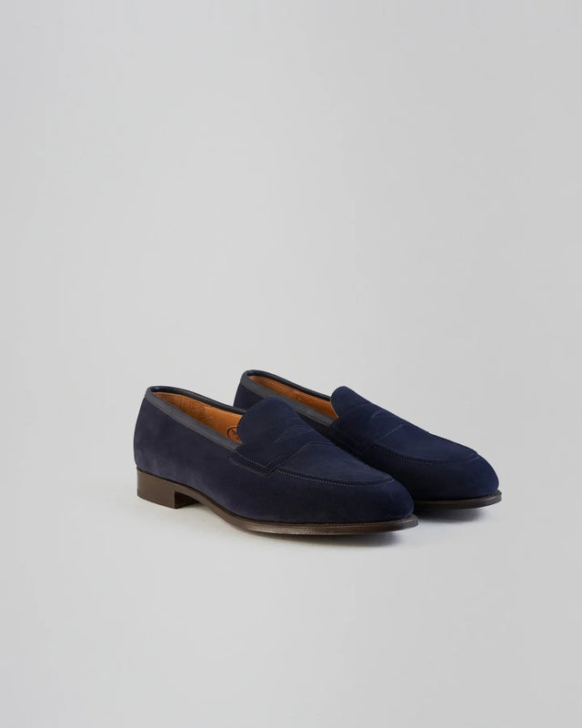 Edward Green - Piccadilly | Suede | Navy - Loafer