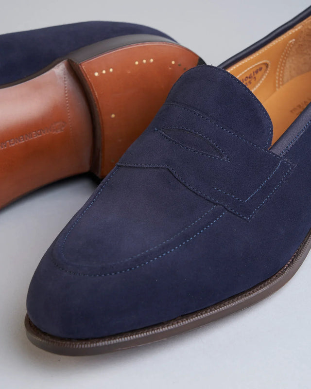 Edward Green - Piccadilly | Suede | Navy - Loafer