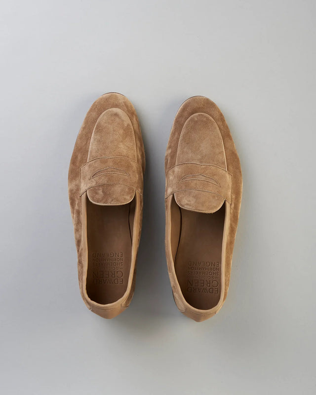 Edward Green - Polperro | Unlined | Suede | Sand - Loafer