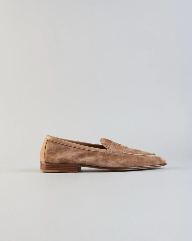 Edward Green - Polperro | Unlined | Suede | Sand - Loafer