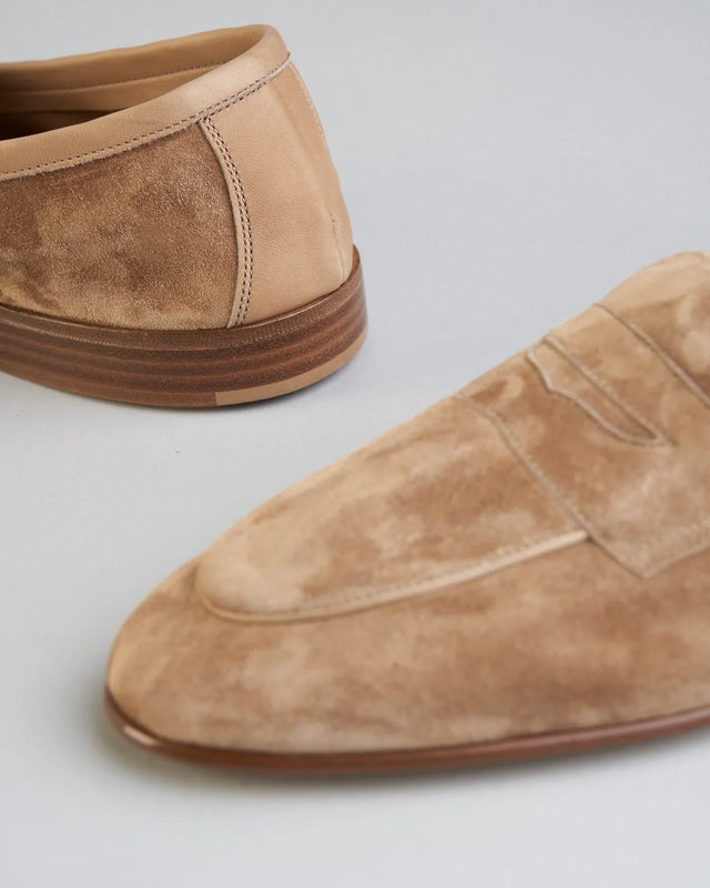 Edward Green - Polperro | Unlined | Suede | Sand - Loafer