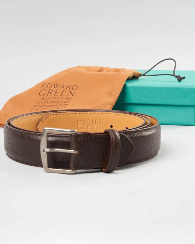 Edward Green - Belt | London Grain | Dark Brown - Belts